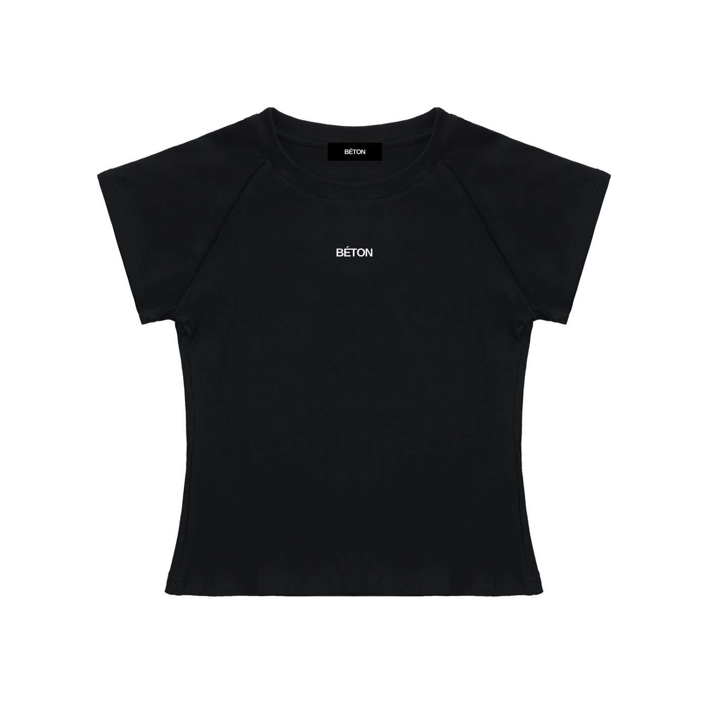 Solid Color Raglan Sleeve Crop Top