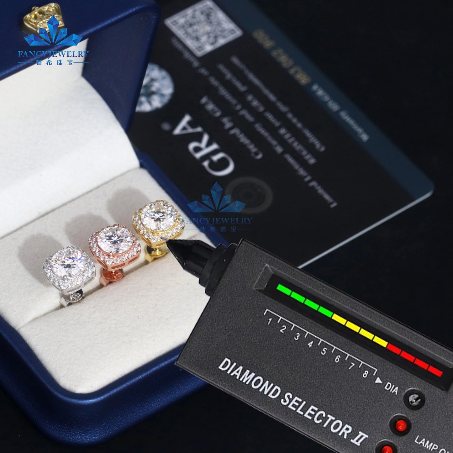 Moissanite Diamond Earrings
