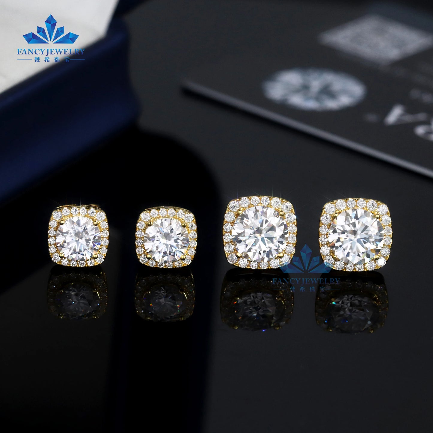 Moissanite Diamond Earrings