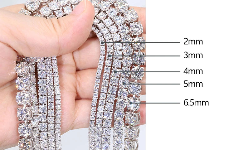 Moissanite Tennis Chain Necklace