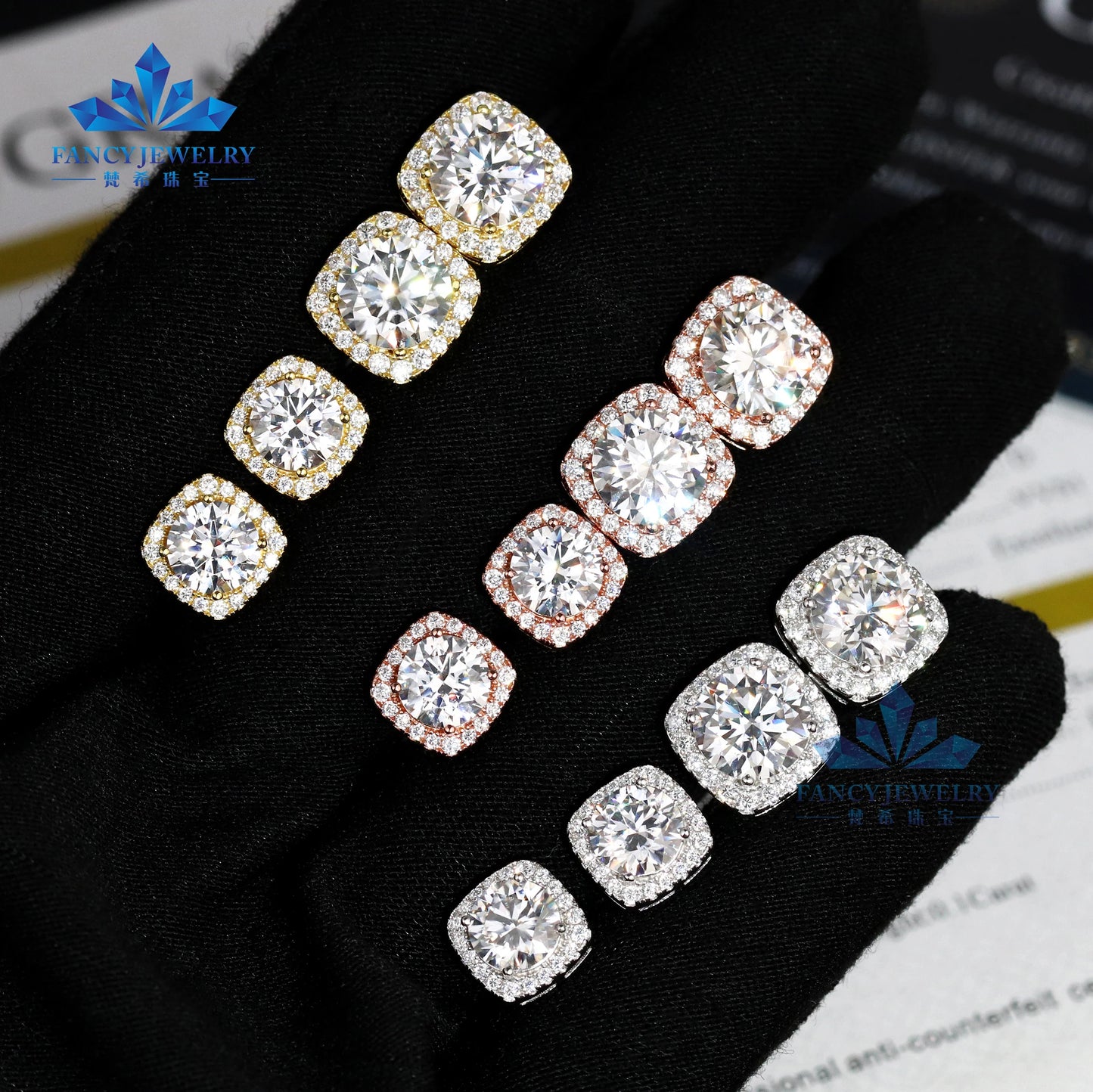 Moissanite Diamond Earrings