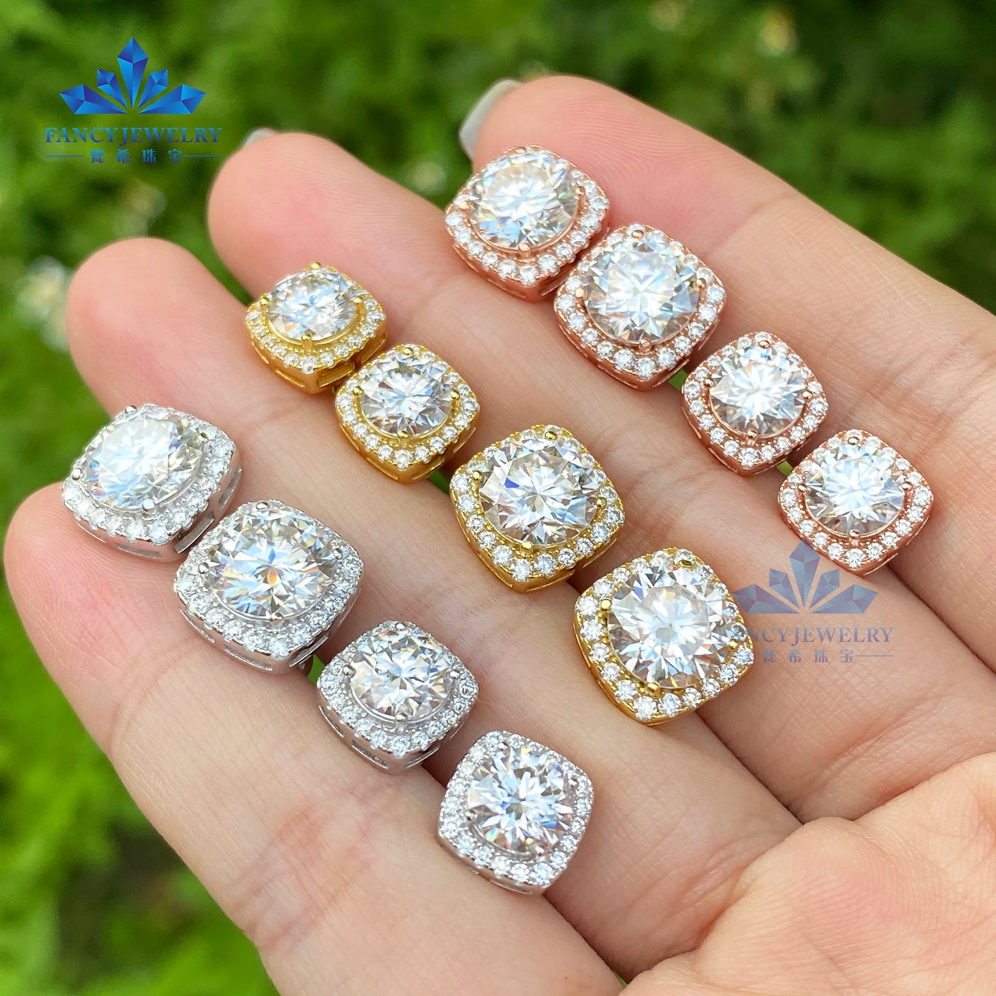 Moissanite Diamond Earrings