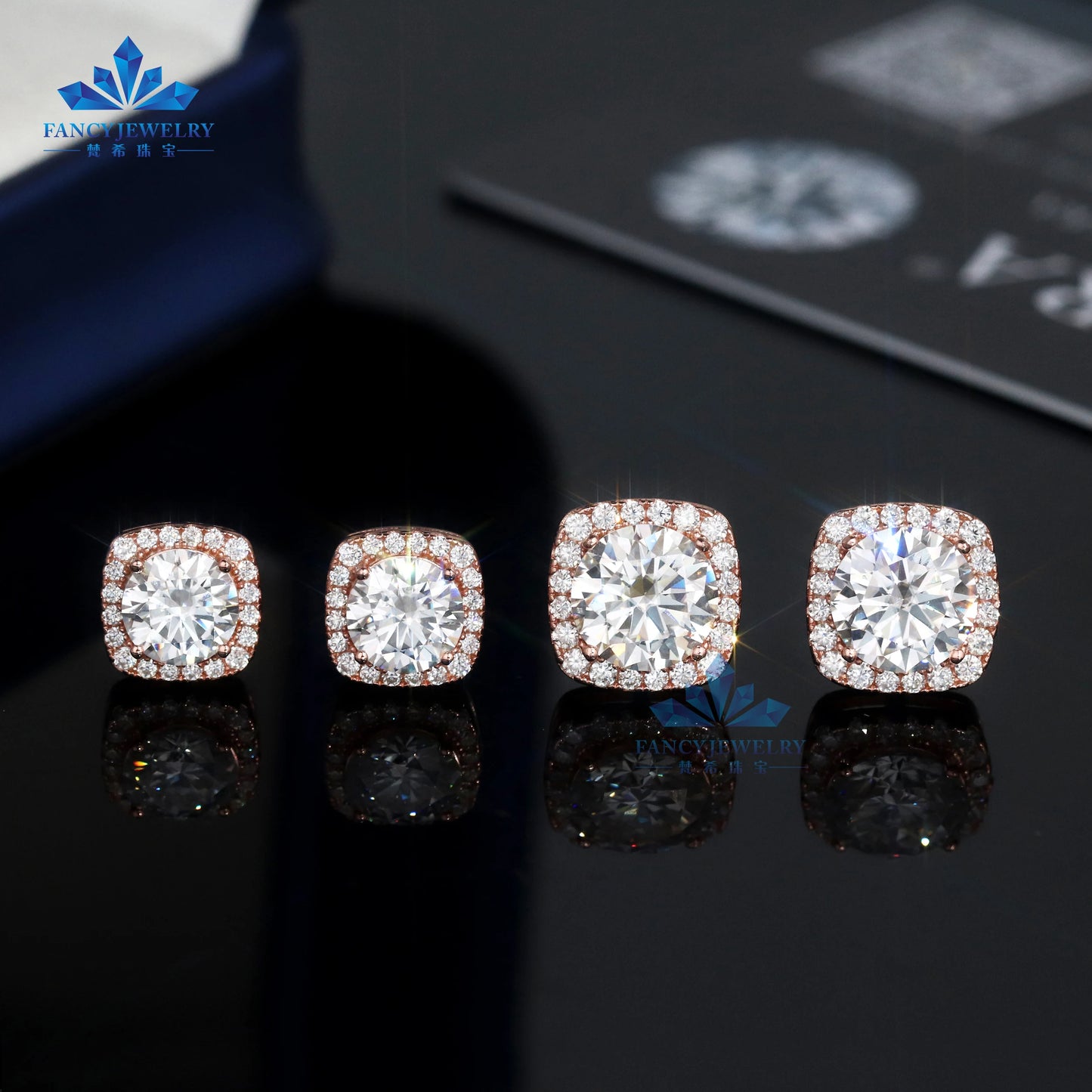 Moissanite Diamond Earrings