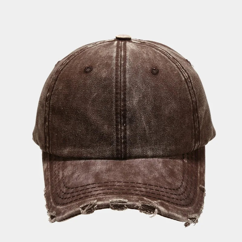 Frayed Denim Baseball Cap