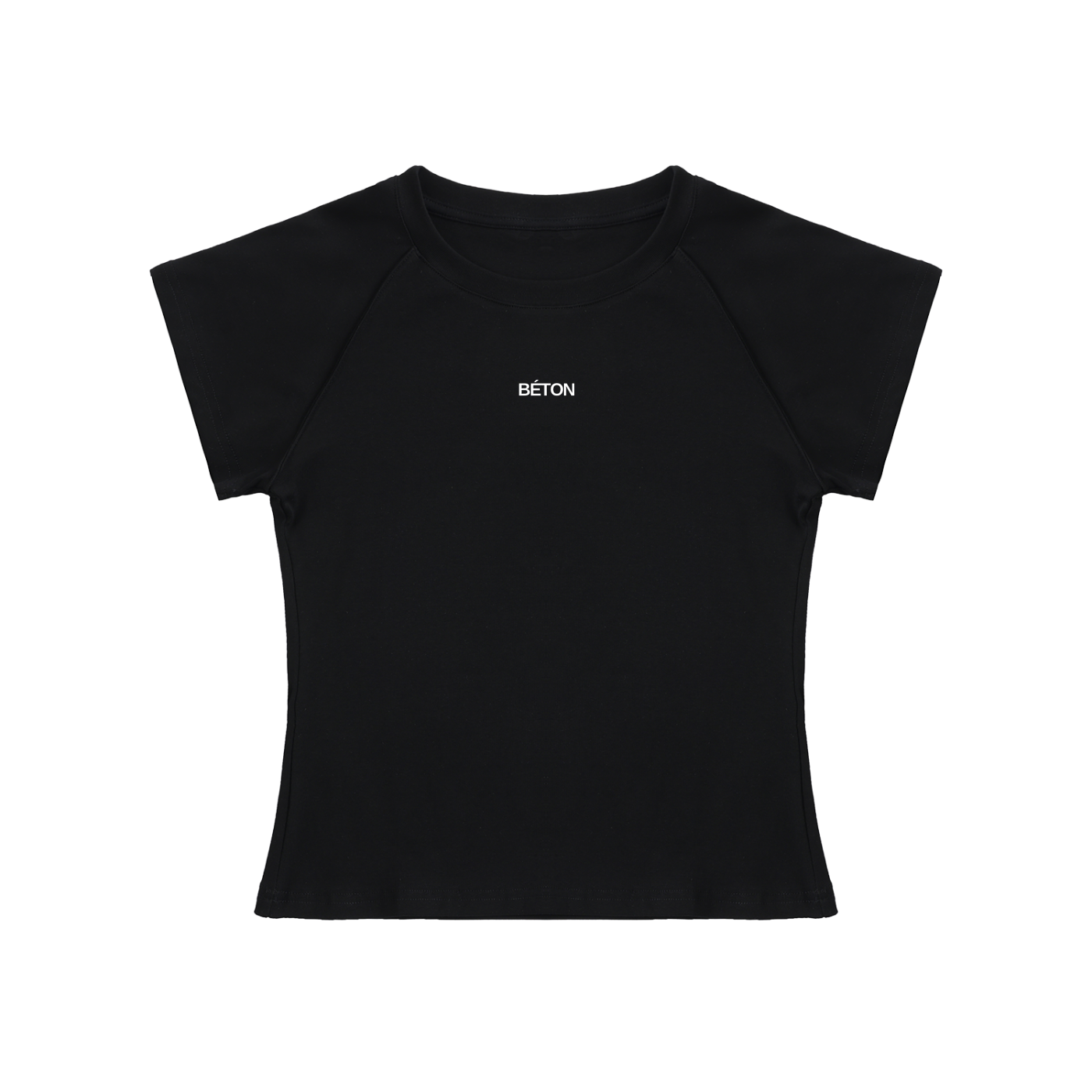 Solid Color Raglan Sleeve Crop Top
